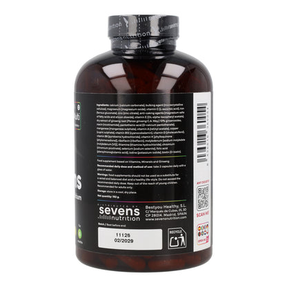 Multivitaminas Sevens Nutrition 365 cápsulas