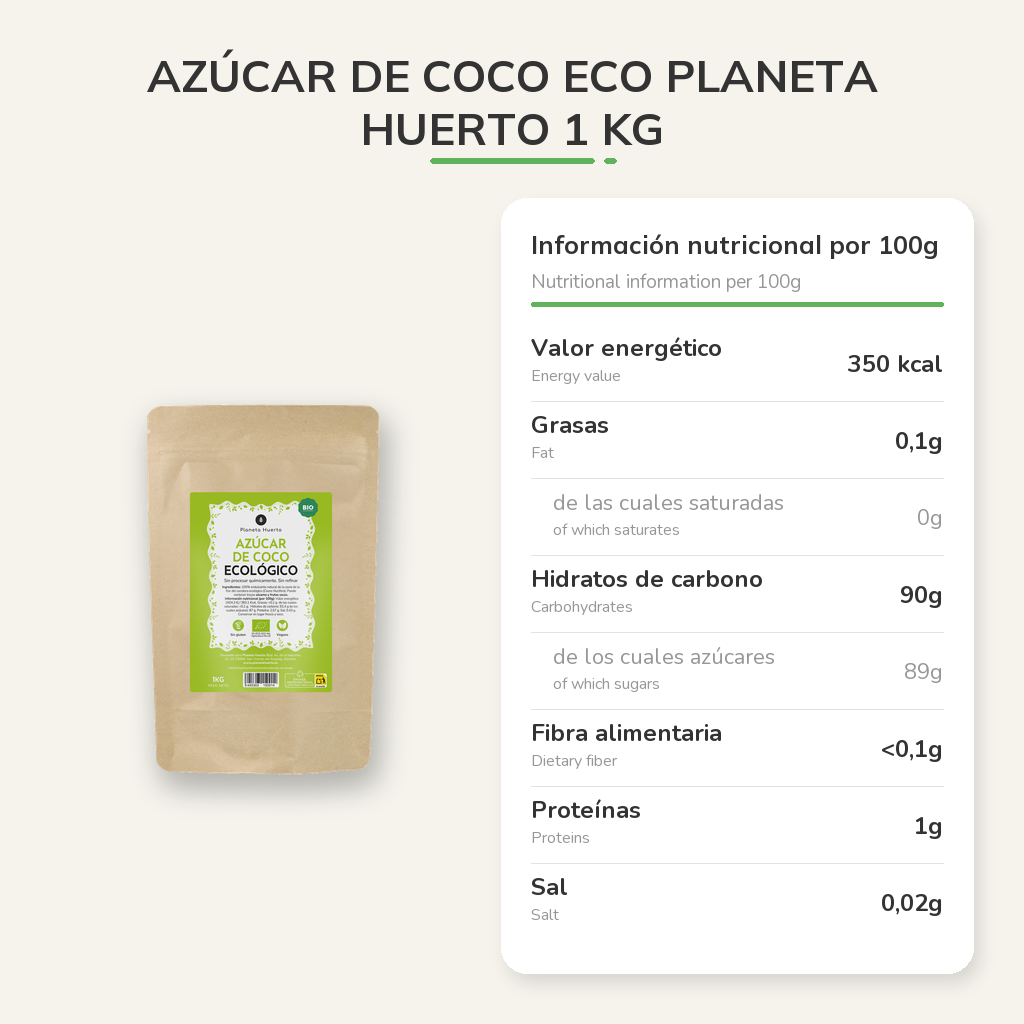 Información nutricional