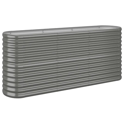 Jardinera Arriate Acero Galvanizado Gris 152x40x68 Cm_0
