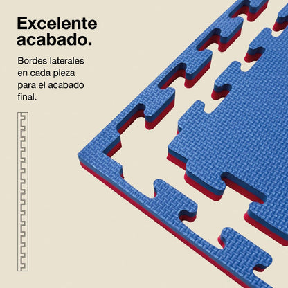 Jowy Tatami Puzzle 2cm 100x100cm – Superficie T Rojo/azul_2