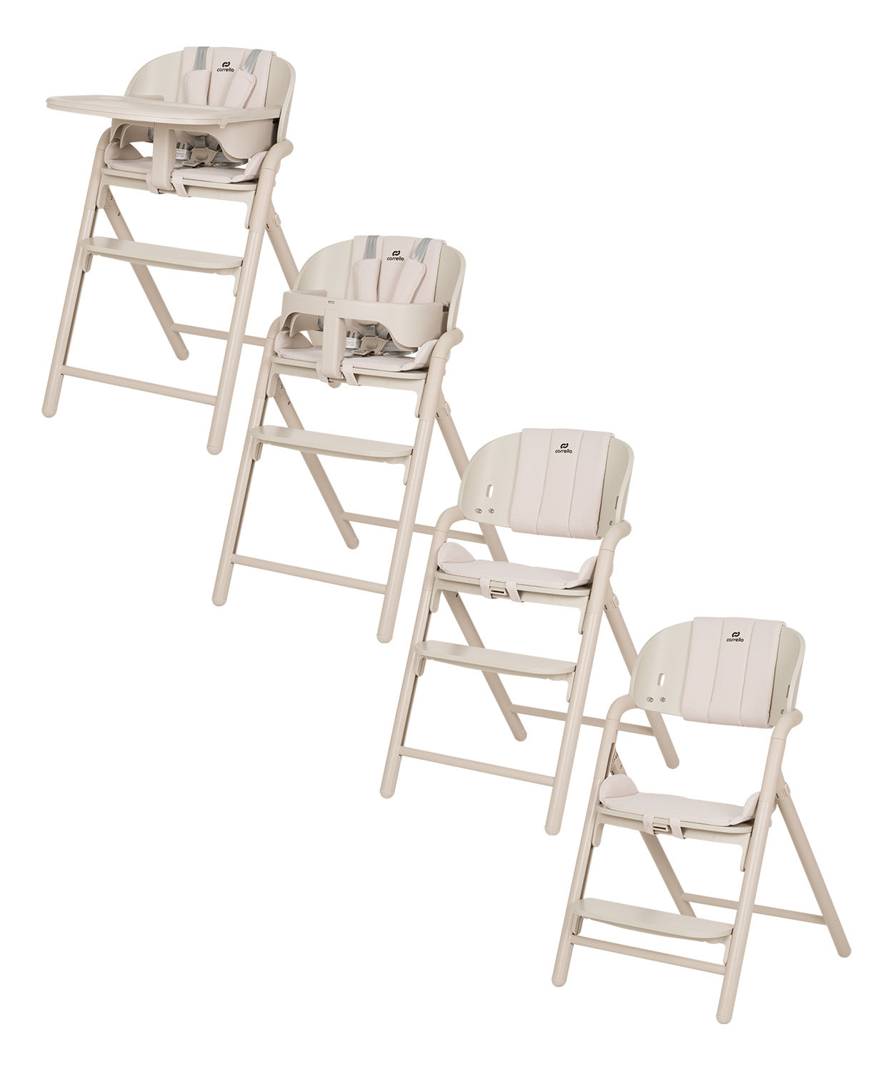 Carrello Trona Evolutiva Para Bebé Tenero Olympus Biege_1