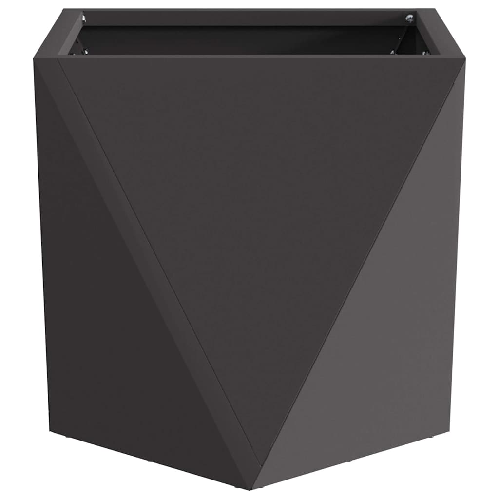 Jardinera 2 Pcs Negro 30 X 30 X 30 Cm Acero_5