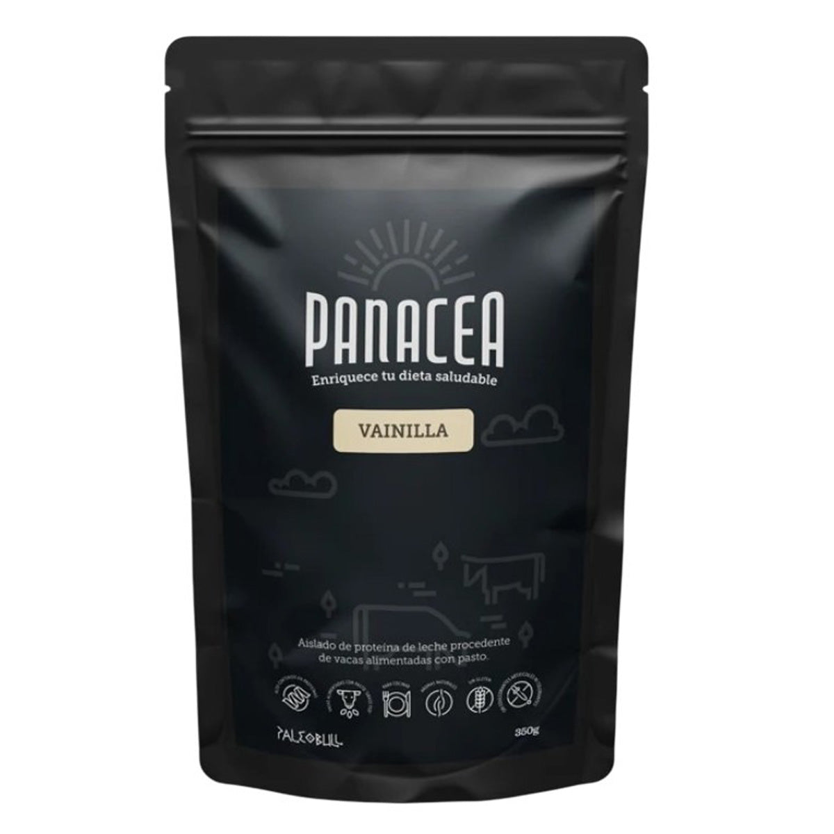 Paleobull Panacea Aislado de Proteína de suero sabor Vainilla 350 g
