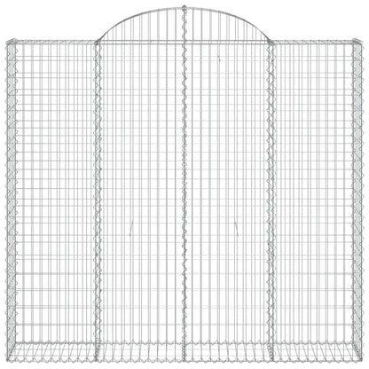 Cestas De Gaviones 4 Uds Forma De Arco Hierro 200x50x180/200 Cm_3