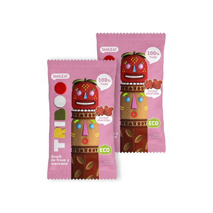 Pack 2x Snack de fresa y manzana ECO 25 g, Triboo