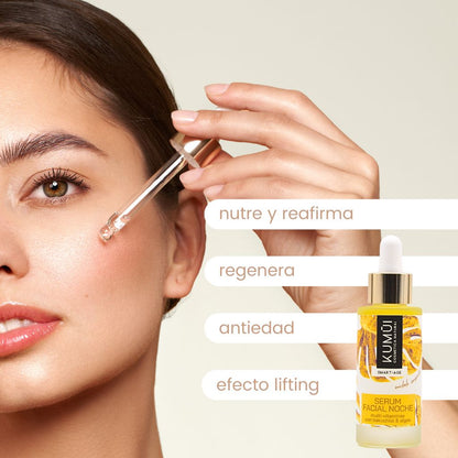 Serum Facial Noche Multi-vitaminas Con Bakuchiol (vitamina A Vegana) &amp; Algas KUMUI 30ml_3