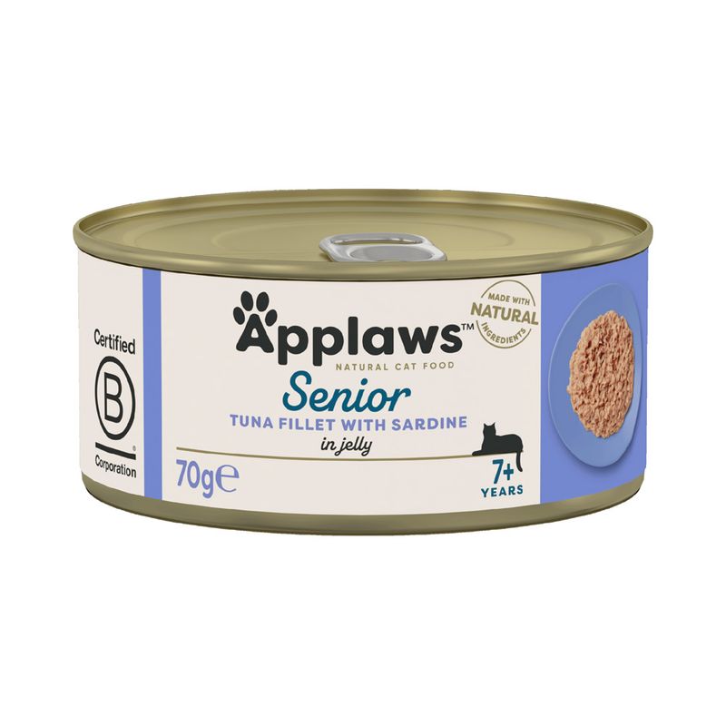 Comida Húmeda Senior de Atún y Sardina para Gatos Applaws 70 g