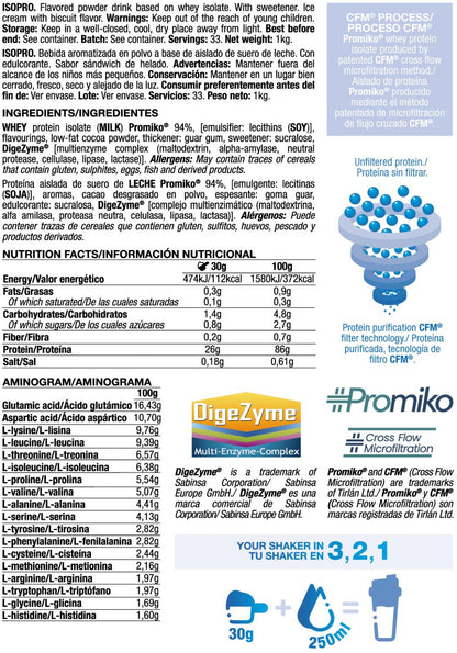 Isopro Cfm - 1kg - Sandwich De Helado - Proteína De Aislado De Suero Isolate - Quamtrax_5