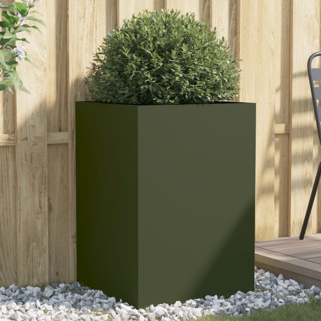 Jardinera Acero Verde Oliva 52x48x75 Cm_1
