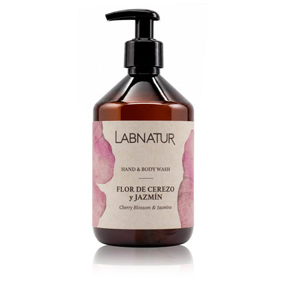 Jabón Manos y Cuerpo Flor de Cerezo y Jazmín Labnatur 500 ml | Aroma Floral y Dulce | Limpieza Suave | Vegano_0