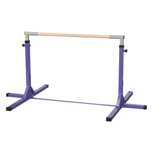Barra De Gimnasia Homcom Acero Púrpura 194x121x150 Cm_0