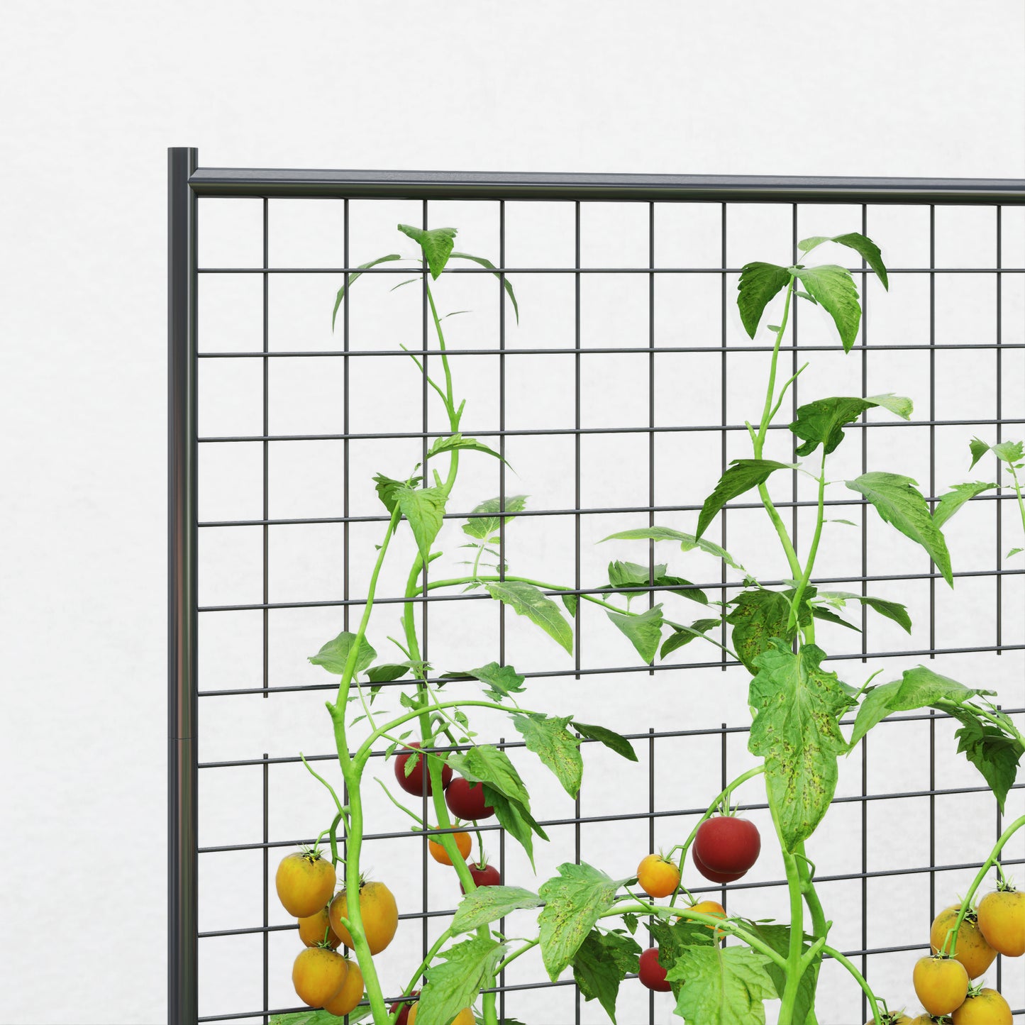 Outsunny Jardinera Con Celosía Para Plantas Trepadoras Y Fondo Abierto Gris_3