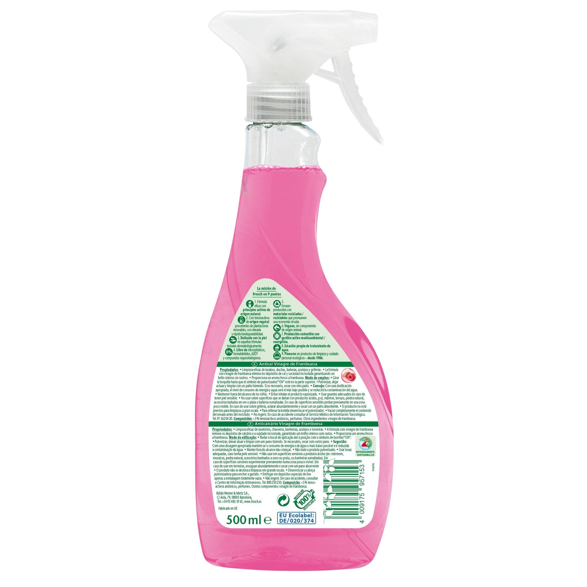 Spray antical frambuesa Frosch 500 ml