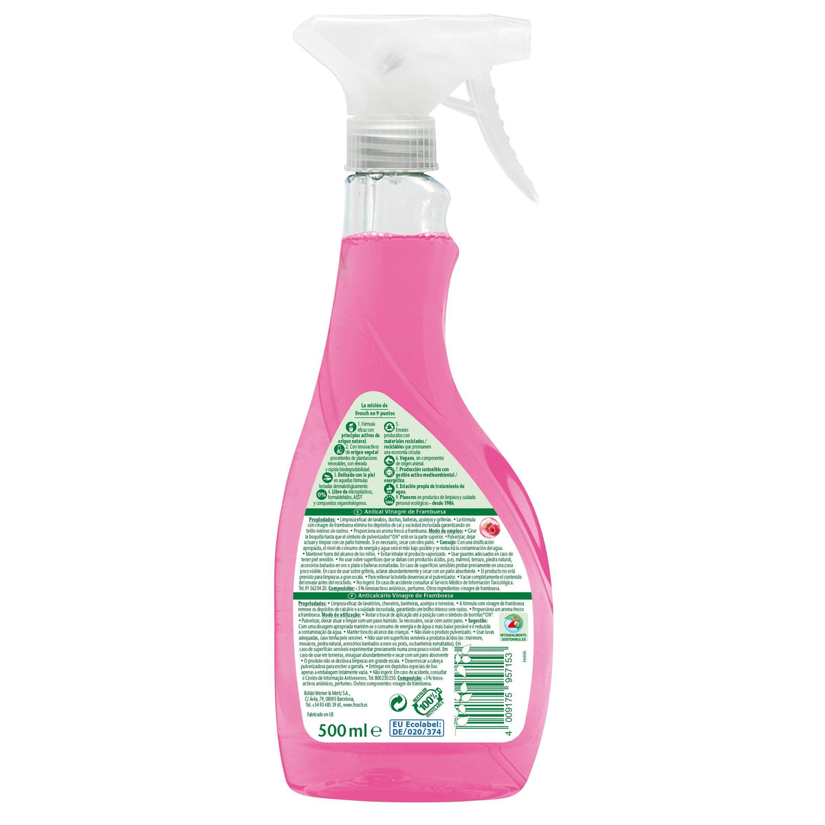 Pack 10x Spray antical frambuesa Frosch 500 ml