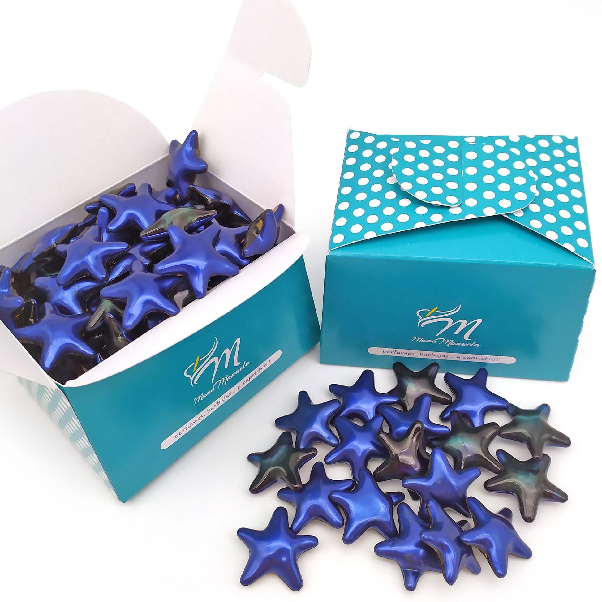 Pack 40 Perlas De Baño Aromatizada En Forma De Estrella - Con Aceite De Soja - Hidratante Y Aromática - Aroma Magnolia_0