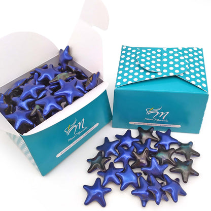 Pack 40 Perlas De Baño Aromatizada En Forma De Estrella - Con Aceite De Soja - Hidratante Y Aromática - Aroma Magnolia_0