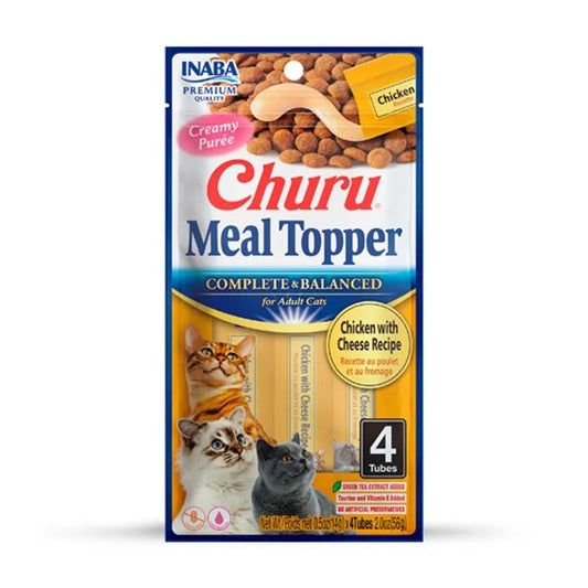 Meal Topper de Pollo y Queso para Gatos Churu 4 x 14 g