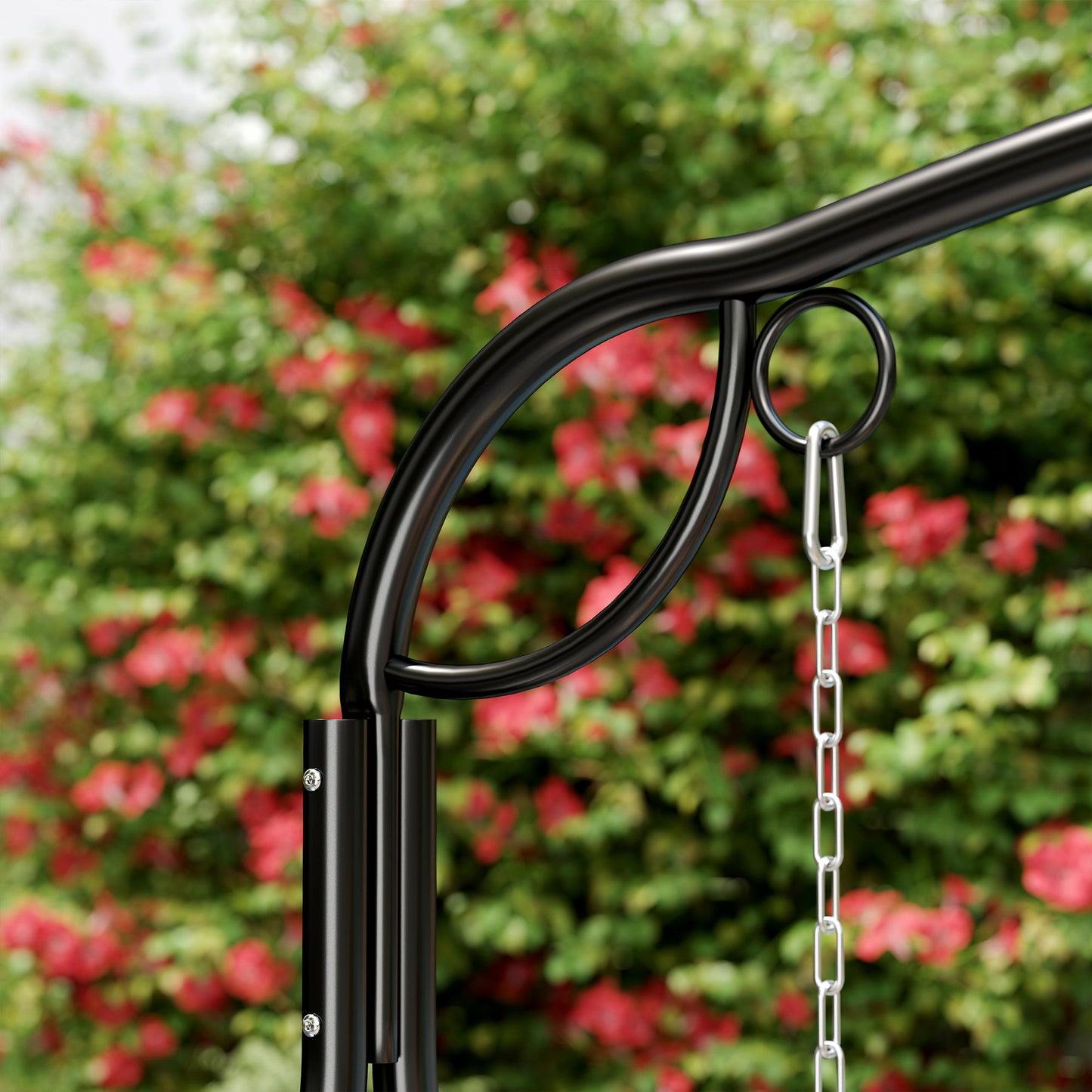 Outsunny Soporte Para Columpio De Metal Resistente Con Patas En Forma De A_3