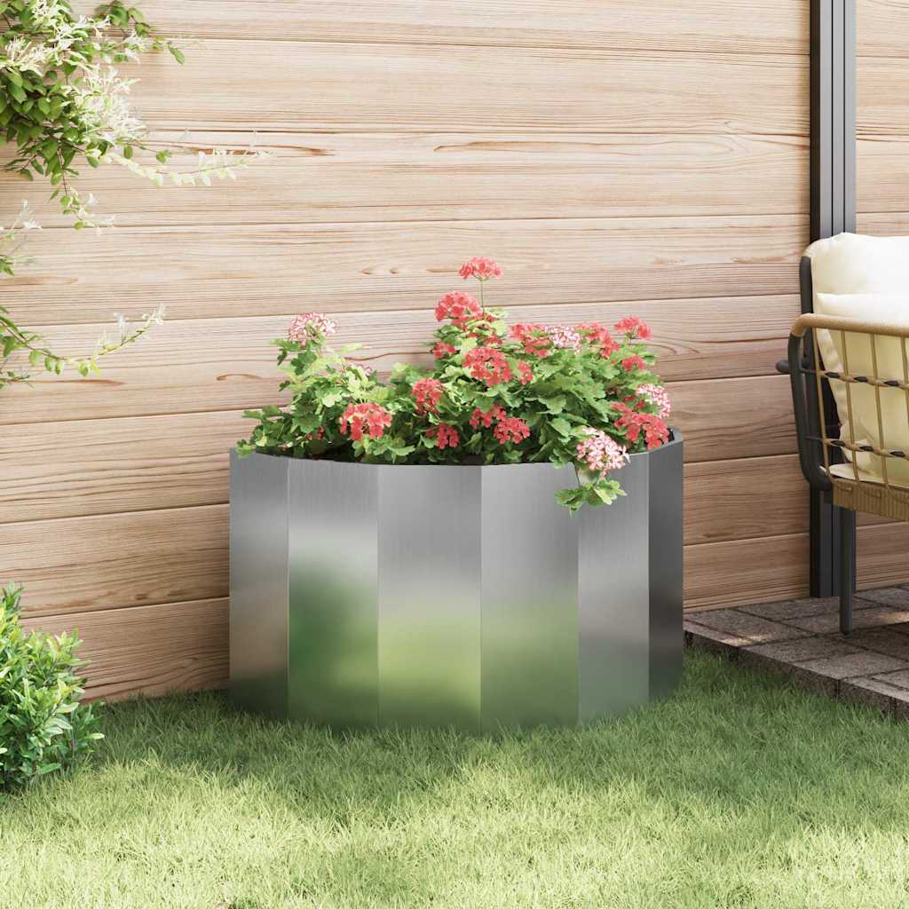 Jardinera Plateado 90 X 45 X 50 Cm Acero Galvanizado_3