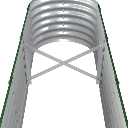 Jardinera Arriate Acero Galvanizado Verde 332x40x36 Cm_4