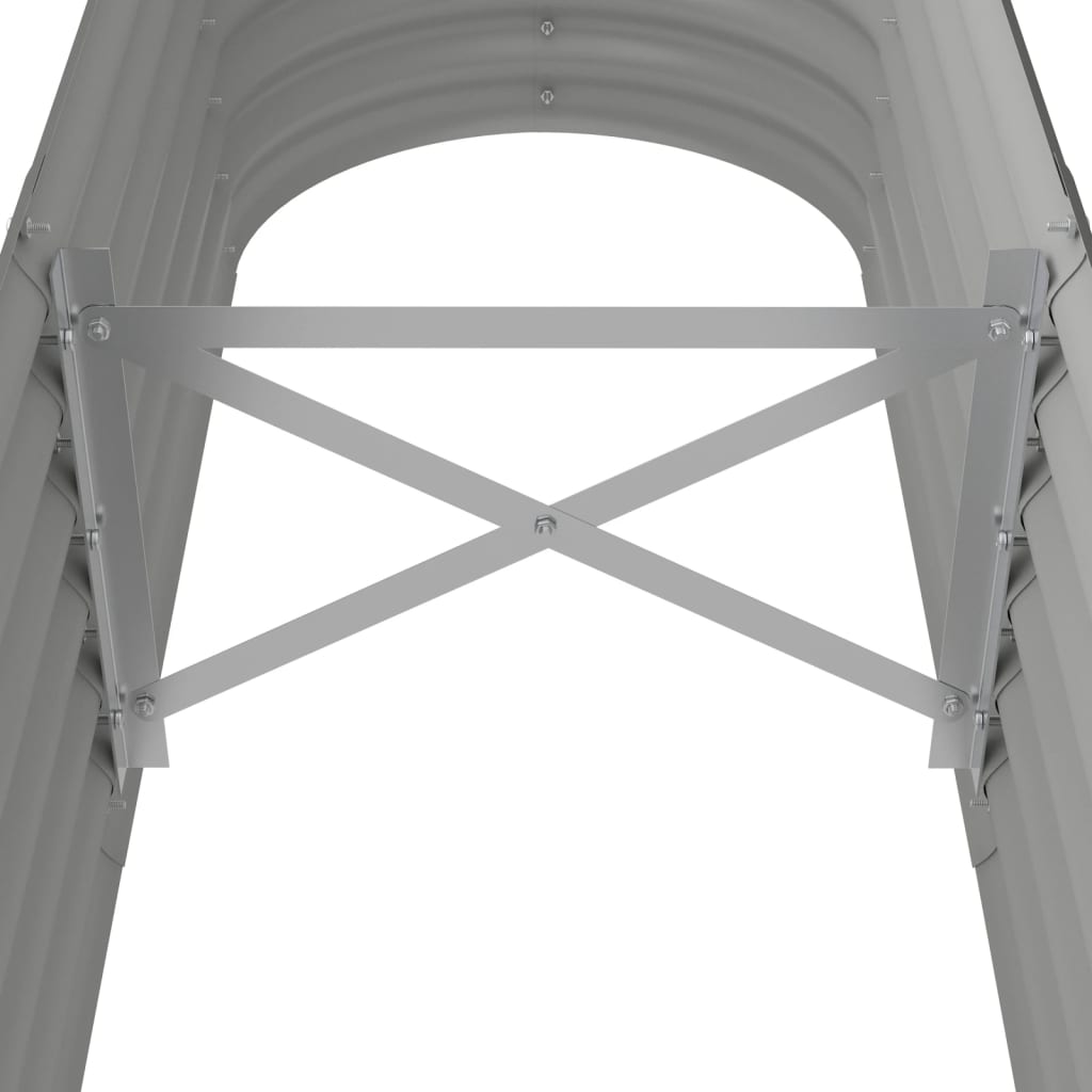 Jardinera De Acero Galvanizado Gris 152x40x36cm_4