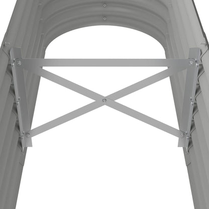 Jardinera De Acero Galvanizado Gris 152x40x36cm_4