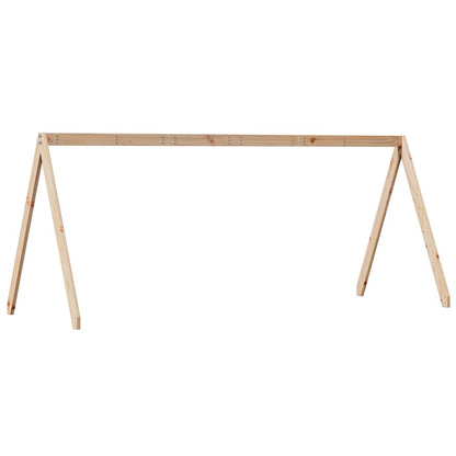 Techo De Cama Infantil Madera Maciza Pino 199x80,5x88 Cm_5