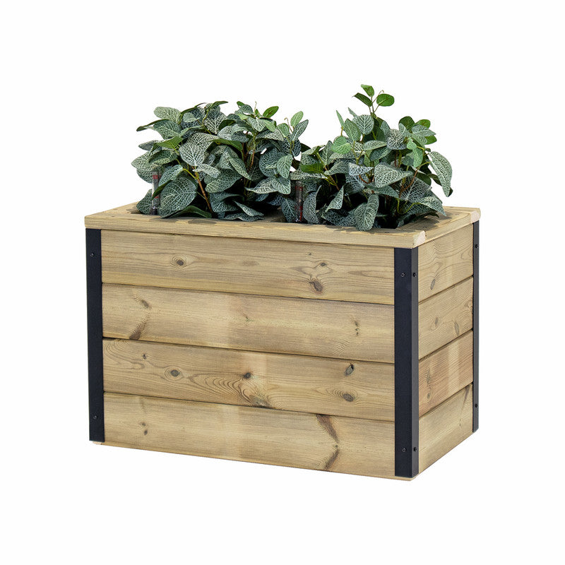 Jardinera Con Autorriego De Madera Nidum Interior Y Exterior Hortalia 60x34x40 Cm_0