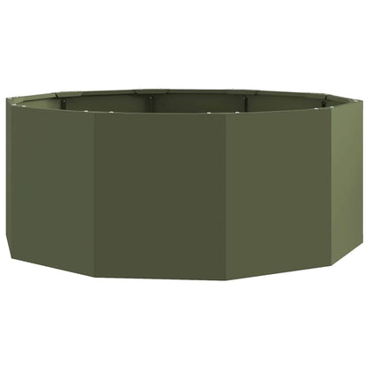 Jardinera Verde Oliva 90 X 90 X 35 Cm Acero_0