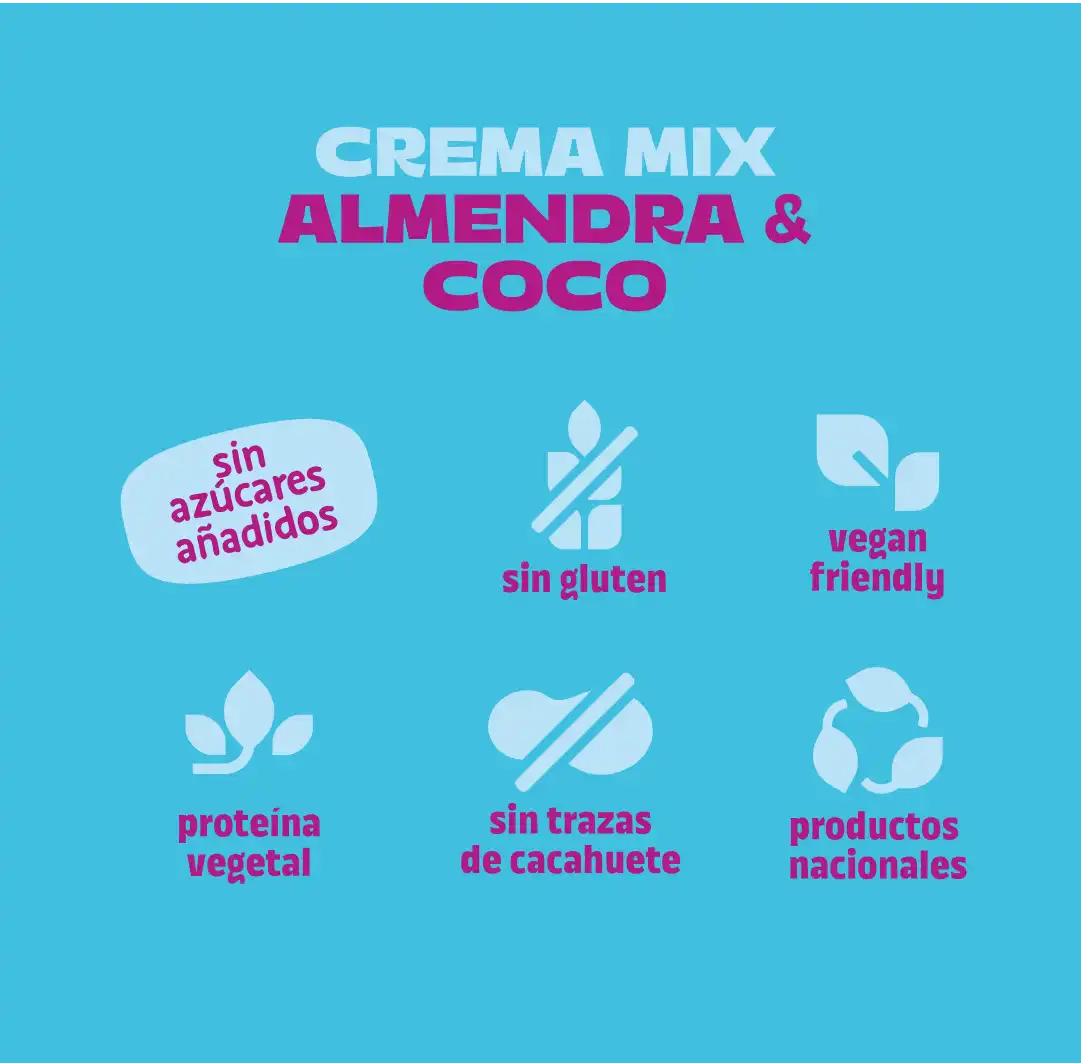 Pack crema de almendra y coco 6 uds The Nut Club 1200g_5