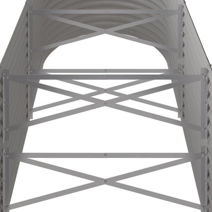 Jardinera Arriate Acero Galvanizado Gris 224x80x68 Cm_4