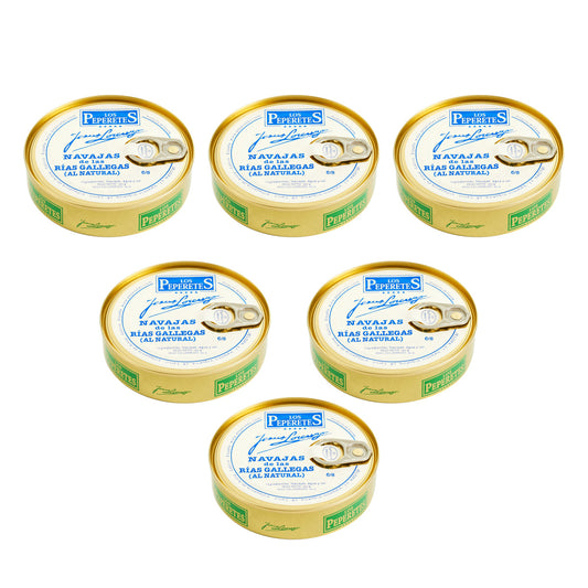 Pack 6x Navajas Finisterre 6/8 Los Peperetes 120 g