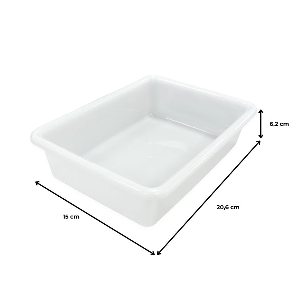 5 Bandejas Uso Alimentario: 1,2l Sin Bpa's 20,6 X 15 X 6,2cm) - Cocinas, Restaurantes, Comedores, Hostelería, Catering_3