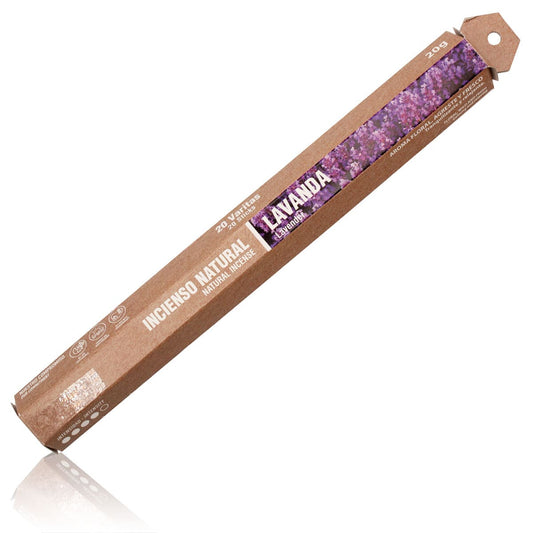 Incienso Natural Lavanda SYS Aromas | 20 Sticks | Aroma Floral y Agreste | Carbón Vegetal, Resinas y Bambú_0