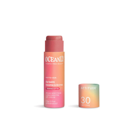 Oceanly - PHYTO-SUN Bálsamo labial con color SPF 30 - Terracota, Attitude, 8'5g