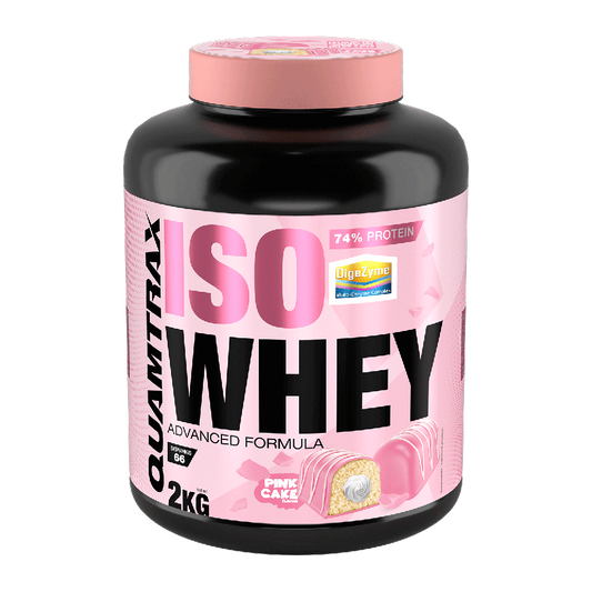 Isowhey - 2kg - Pantera Rosa - Pastelito De Fresa - Proteína De Aislado De Suero Isolate - Quamtrax_0
