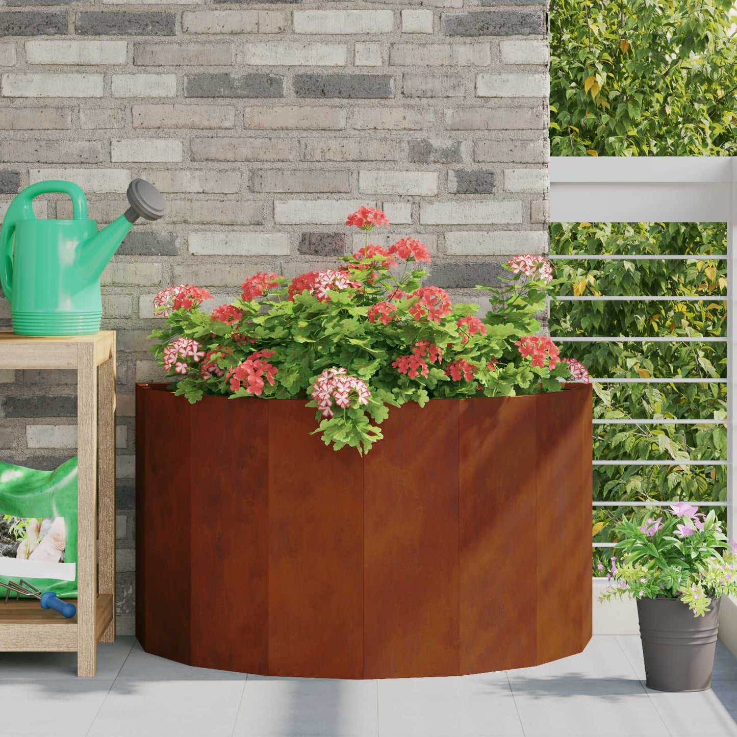 Jardinera Oxidado 90 X 45 X 50 Cm Acero Autopatinable_1