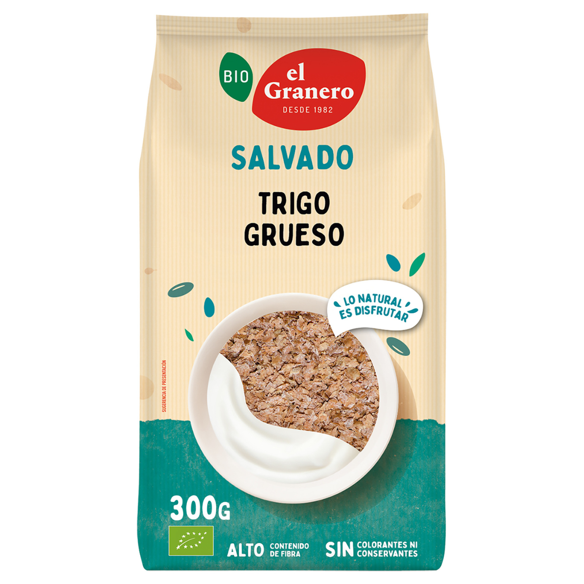 Salvado de Trigo Grueso Bio El Granero 300 Gramos