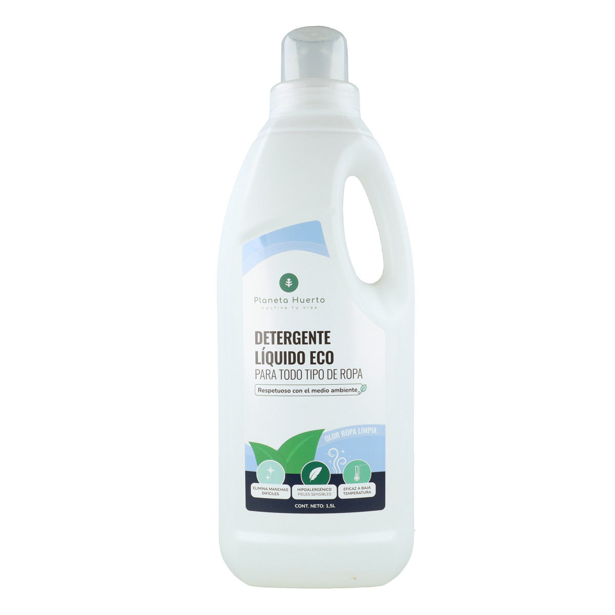 Detergente Líquido Ropa ECO Aroma natural a ropa limpia Planeta Huerto   1,5 Litros