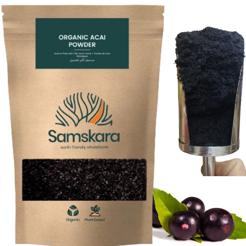 Açaí Liofilizado En Polvo Bio - 1kg | Superalimento Ecológico Vegano Para Batidos, Smoothies Y Zumos_0