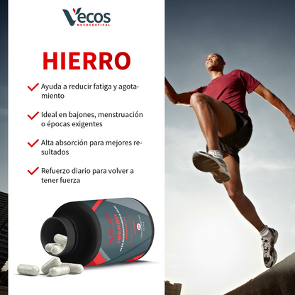 Hierro Alta Biodisponibilidad Vecos 60 Cápsulas | Energía Y Reducción De La Fatiga_3