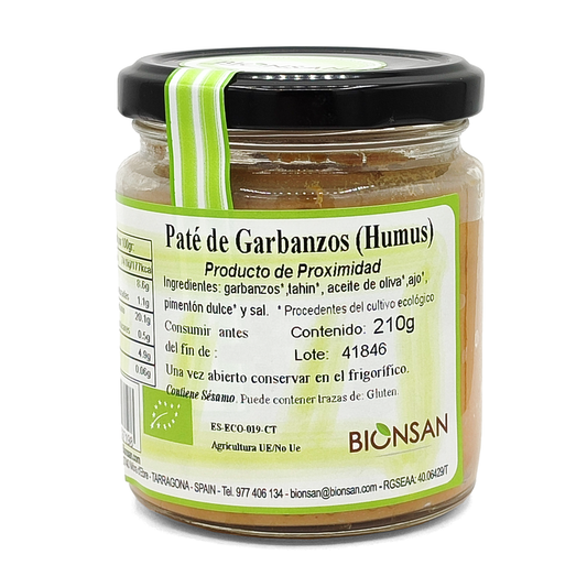 Hummus De Garbanzos Eco Bionsan 210gr_0