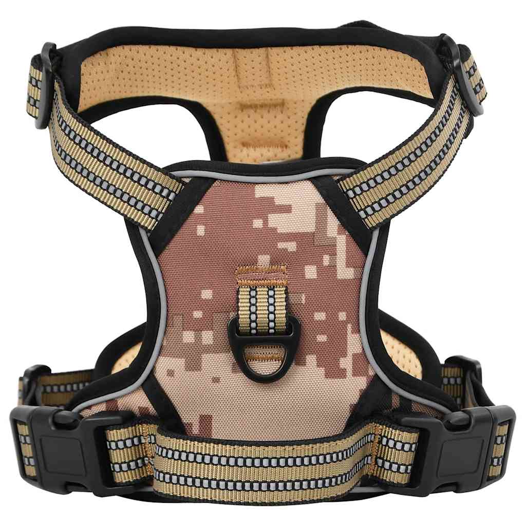 Arnés Para Perros Con Correa Y Collar Ajustable Marrón S_0