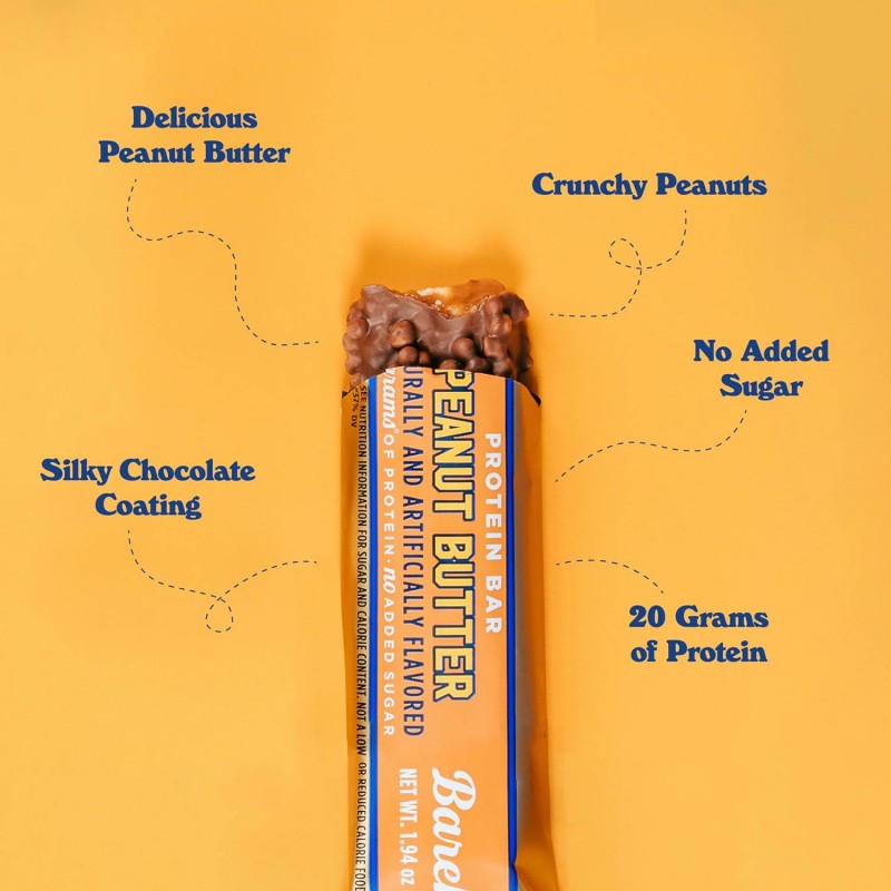 Caja de 12 Barritas de 55gr Sabor Peanut Butter Barebells_1