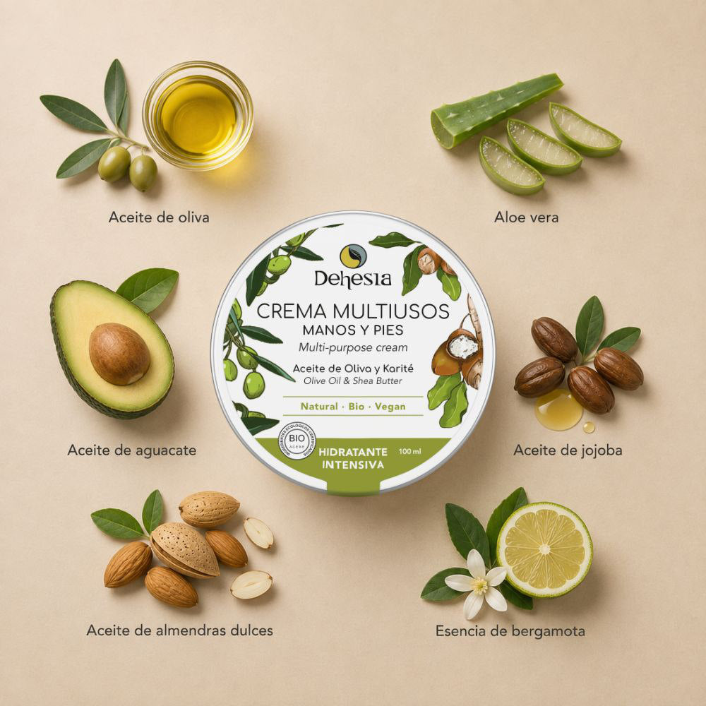 Crema Hidratante Intensiva Multiusos Bio | Manos Y Pies 100ml_3