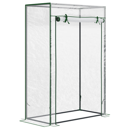 Outsunny Invernadero Con Puerta Enrollable De Acero 100x50x150 Cm Transparente_0