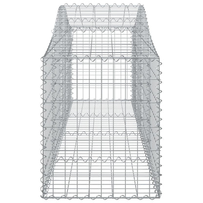 Cestas De Gaviones 6 Uds Forma De Arco Hierro 200x50x60/80 Cm_4