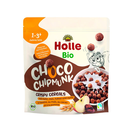 Crispy Cereals Choco Chipmunk bio / eco a partir de 1 año Holle 125gr