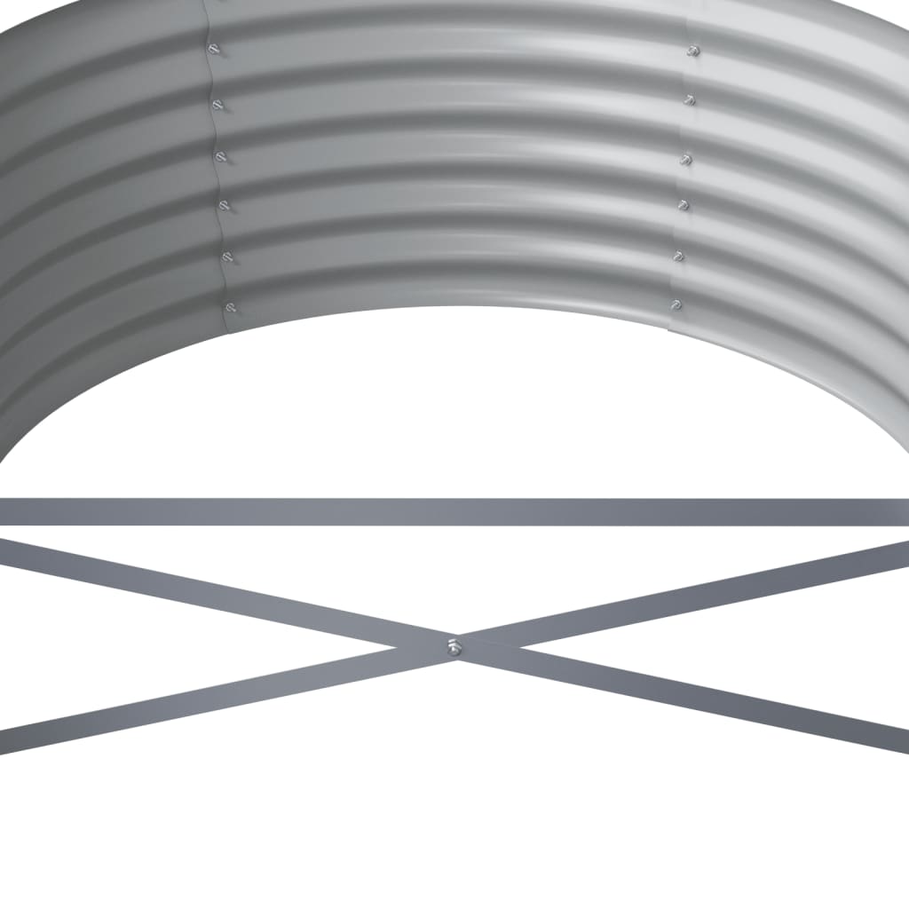 Jardinera Arriate Acero Galvanizado Gris 512x80x36 Cm_4