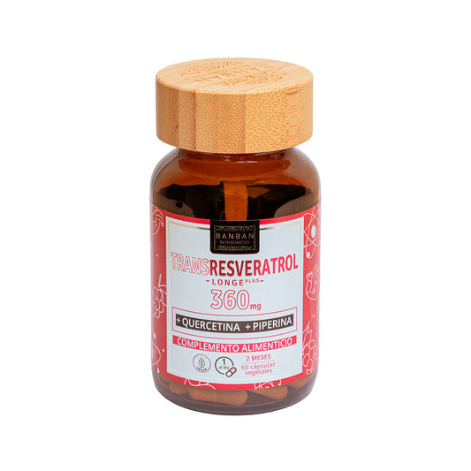 Trans-Resveratrol 300MG Quercitina 50MG Piperina 10MG 60 Cap Banban_0